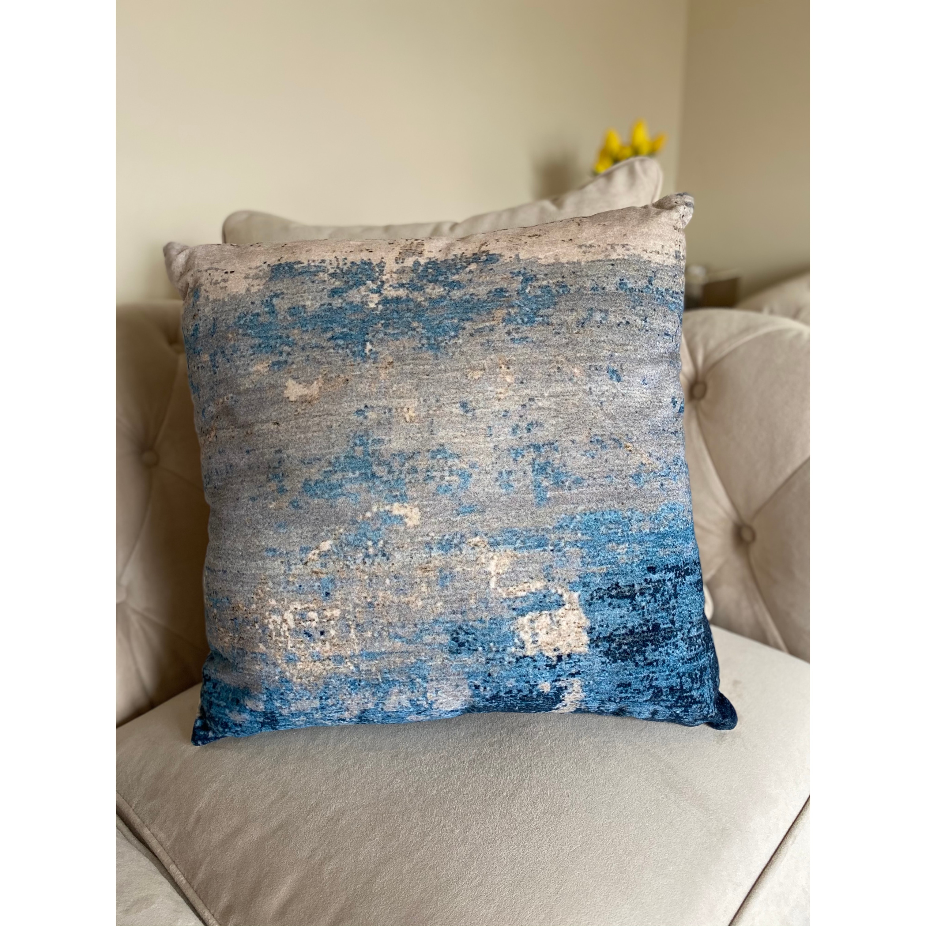 Ocean Throw Pillow Silver Blue Bed Bath Beyond 32353723